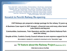 Tablet Screenshot of keswickrailway.com